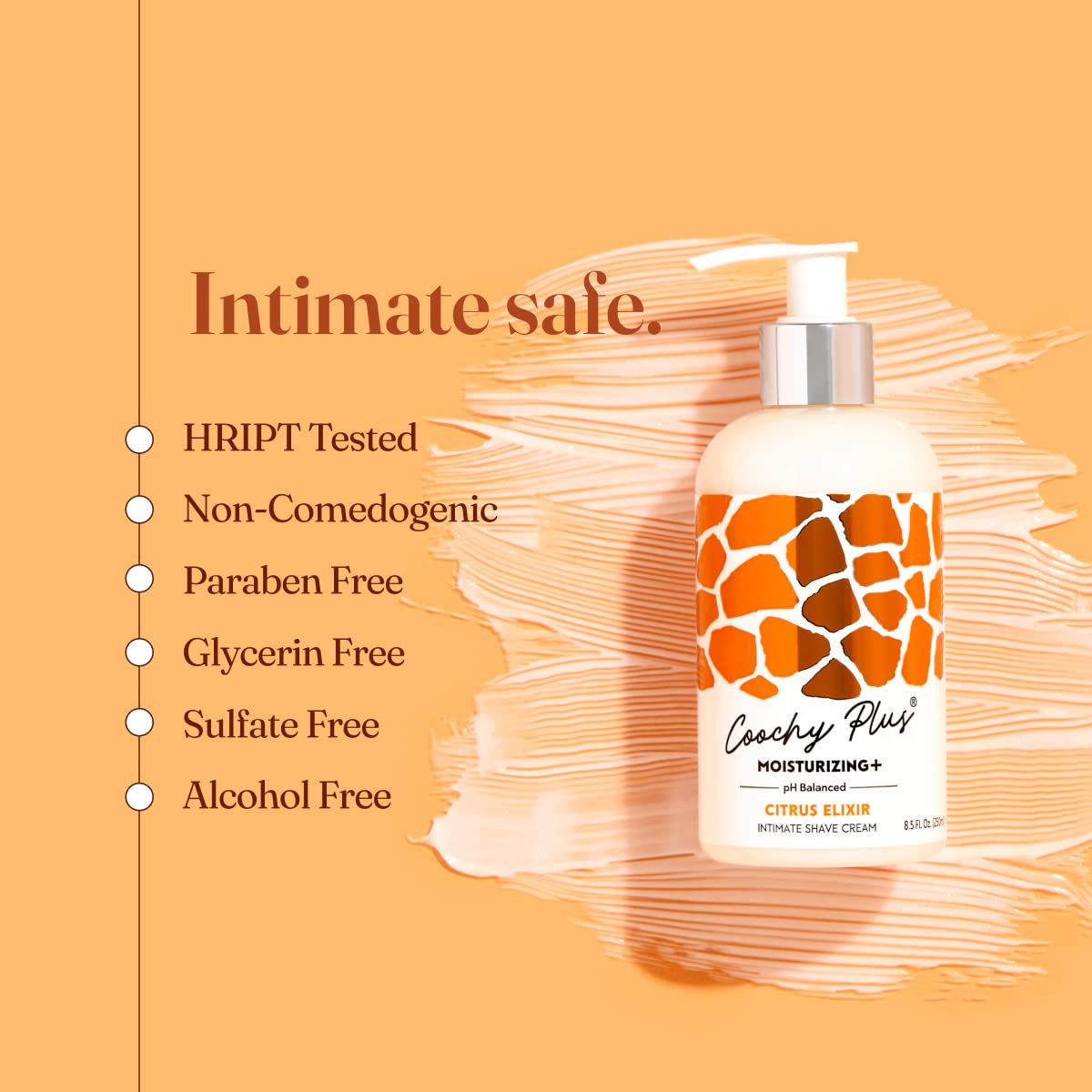 IntiMD Coochy Plus Citrus Elixir – Intimate Shaving Cream with Moisturizing+ Formula