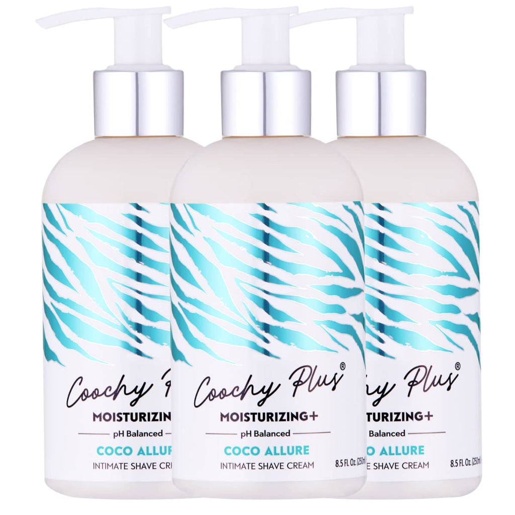 IntiMD Coochy Plus Moisturizing Intimate Shaving Cream Coco Allure – 3 Pack