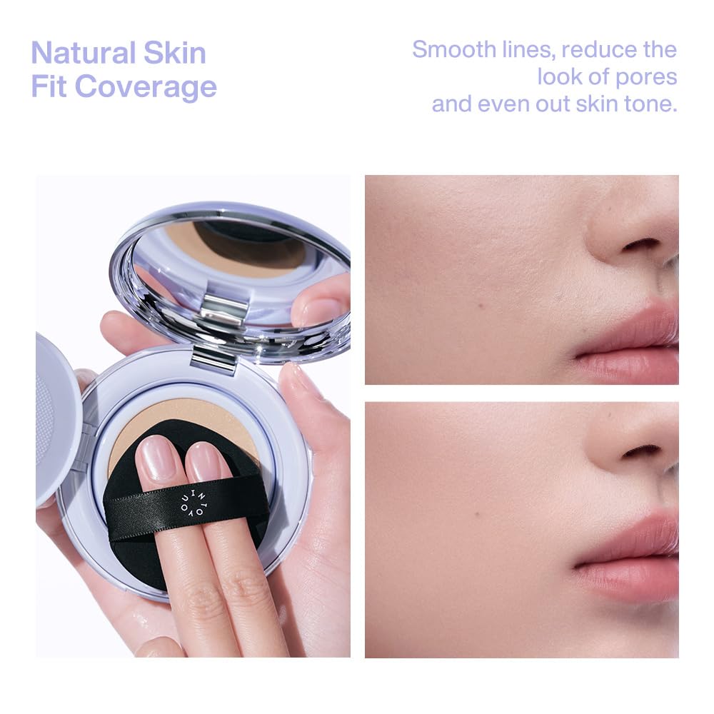 Into You Purple Long-Wear Concealing Cushion Foundation – Full Coverage, Oil Control, Refill Included (L02 Natural Beige)