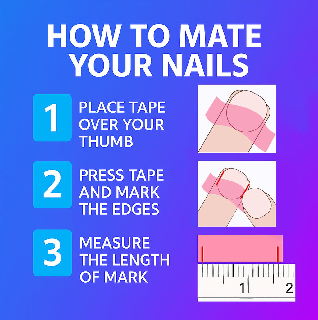 IntoVibes 10-Piece Handmade Luxury Purple Shimmer Duck-Shape Press On Nails with AB Crystal Shine