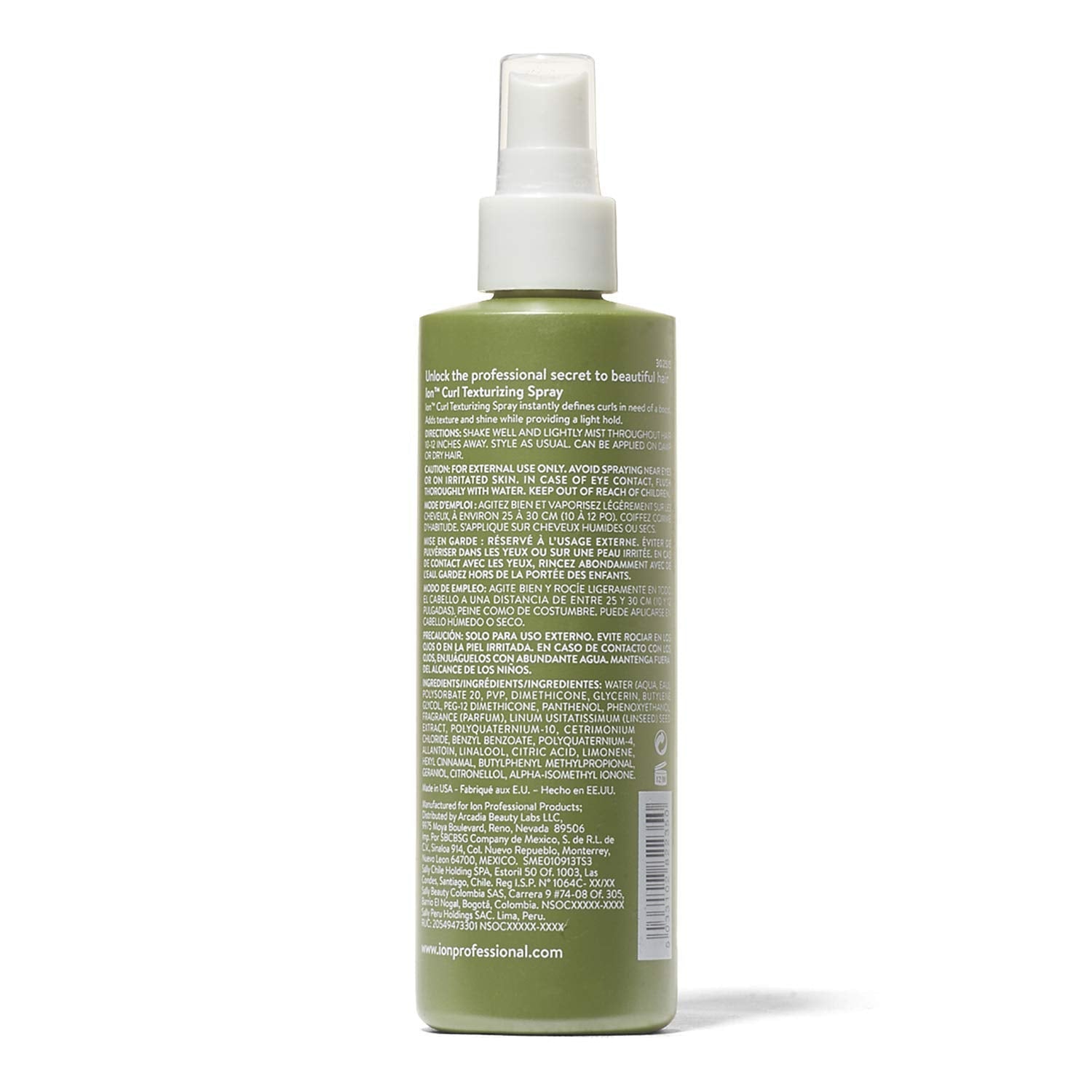 ion Curl Texturizing Spray - Light Hold, Texture & Shine for Defined Curls
