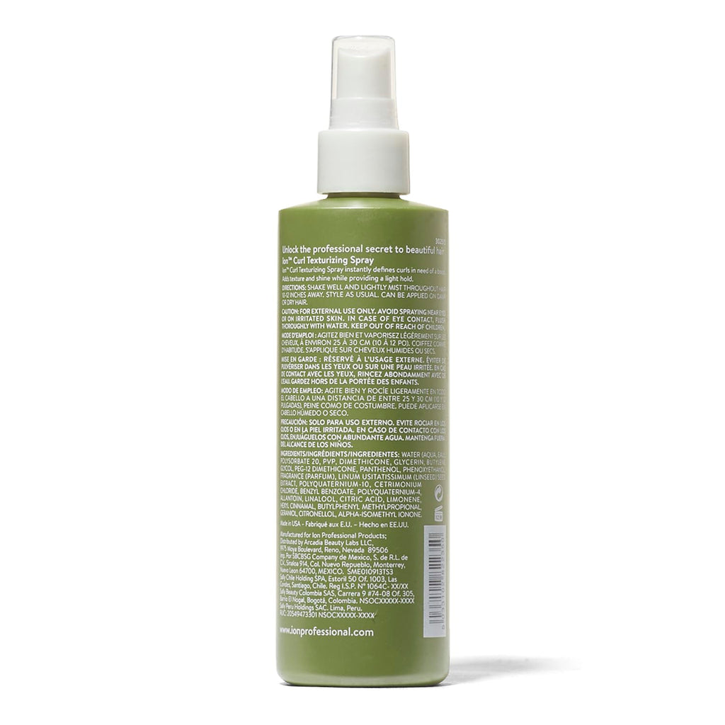 ion Curl Texturizing Spray - Light Hold, Texture & Shine for Defined Curls