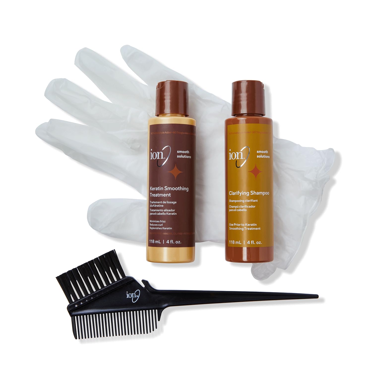 ion Keratin Smoothing Treatment Kit – Formaldehyde Free Deep Nourishment for All Hair Types