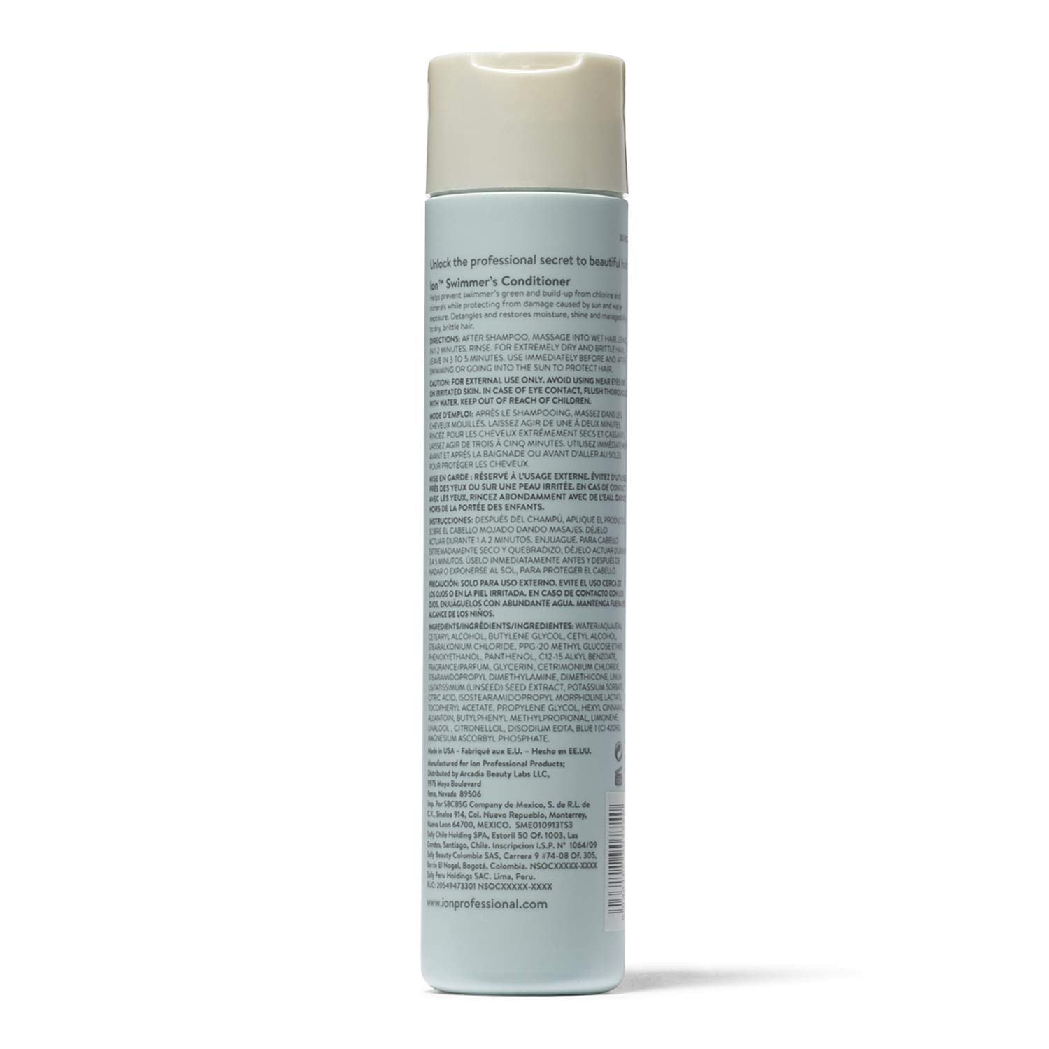ion Swimmer's Conditioner – Detangles, Moisturizes, Prevents Green Hair | Vegan Pack of 2