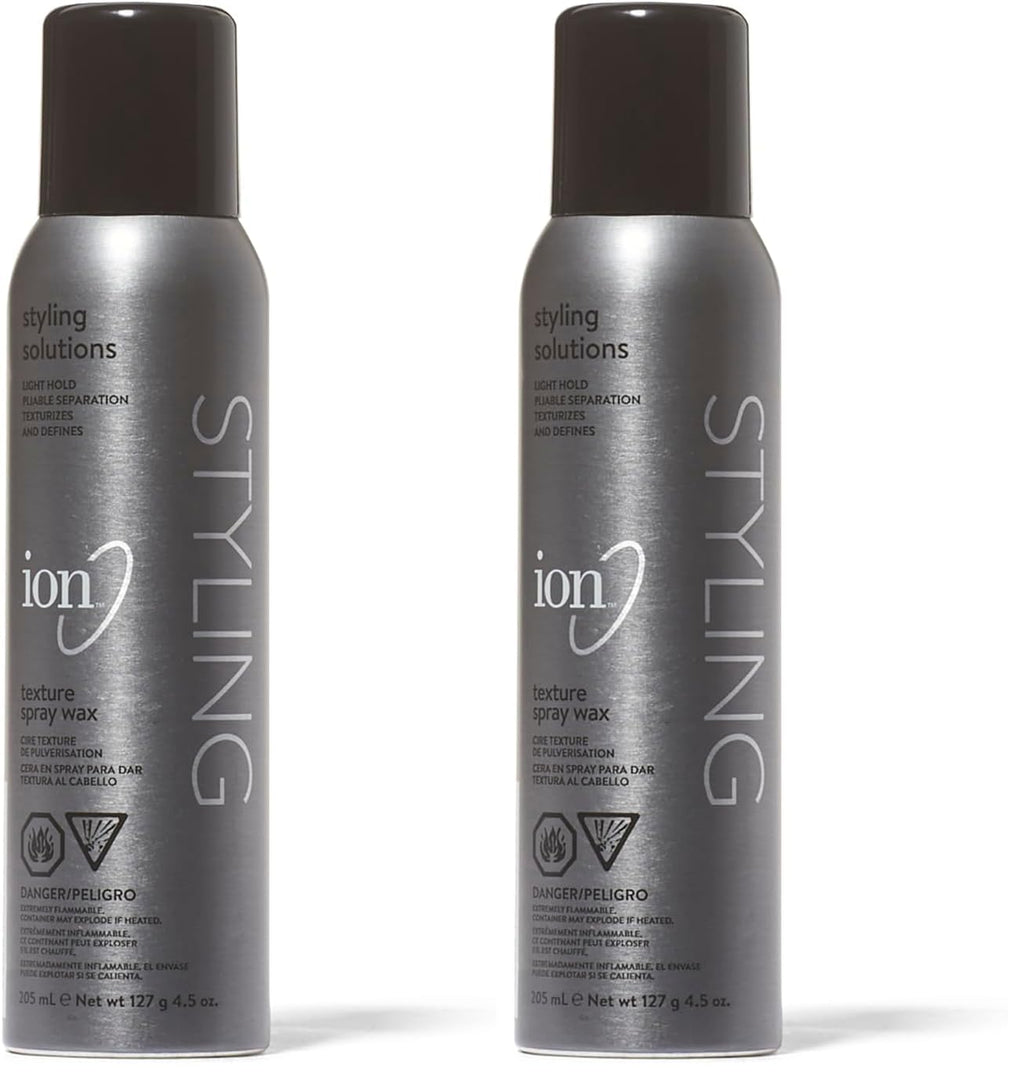 Ion Texturizing Spray Wax – Lightweight, Pliable Hold, Long-Lasting Definition (Pack of 2)