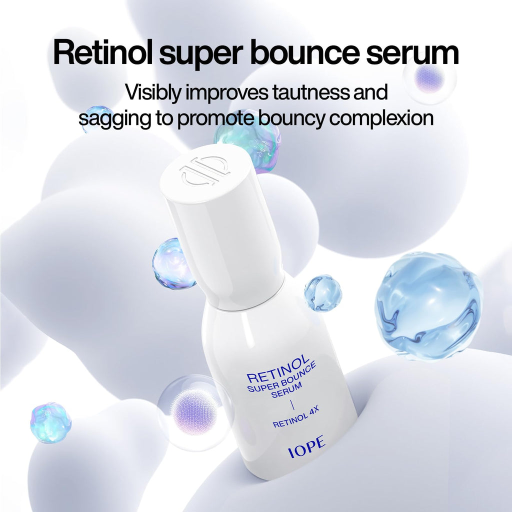 IOPE Retinol Super Bounce Serum | Beginner-Friendly Korean Retinoid for Firming & Fine Lines