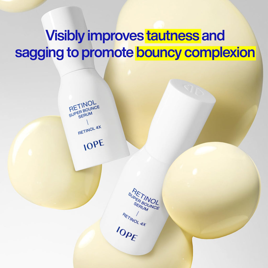 IOPE Retinol Super Bounce Serum | Beginner-Friendly Korean Retinoid for Firming & Fine Lines