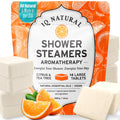 IQNATURAL Citrus Shower Steamers — Organic USA-Made Aromatherapy for Women