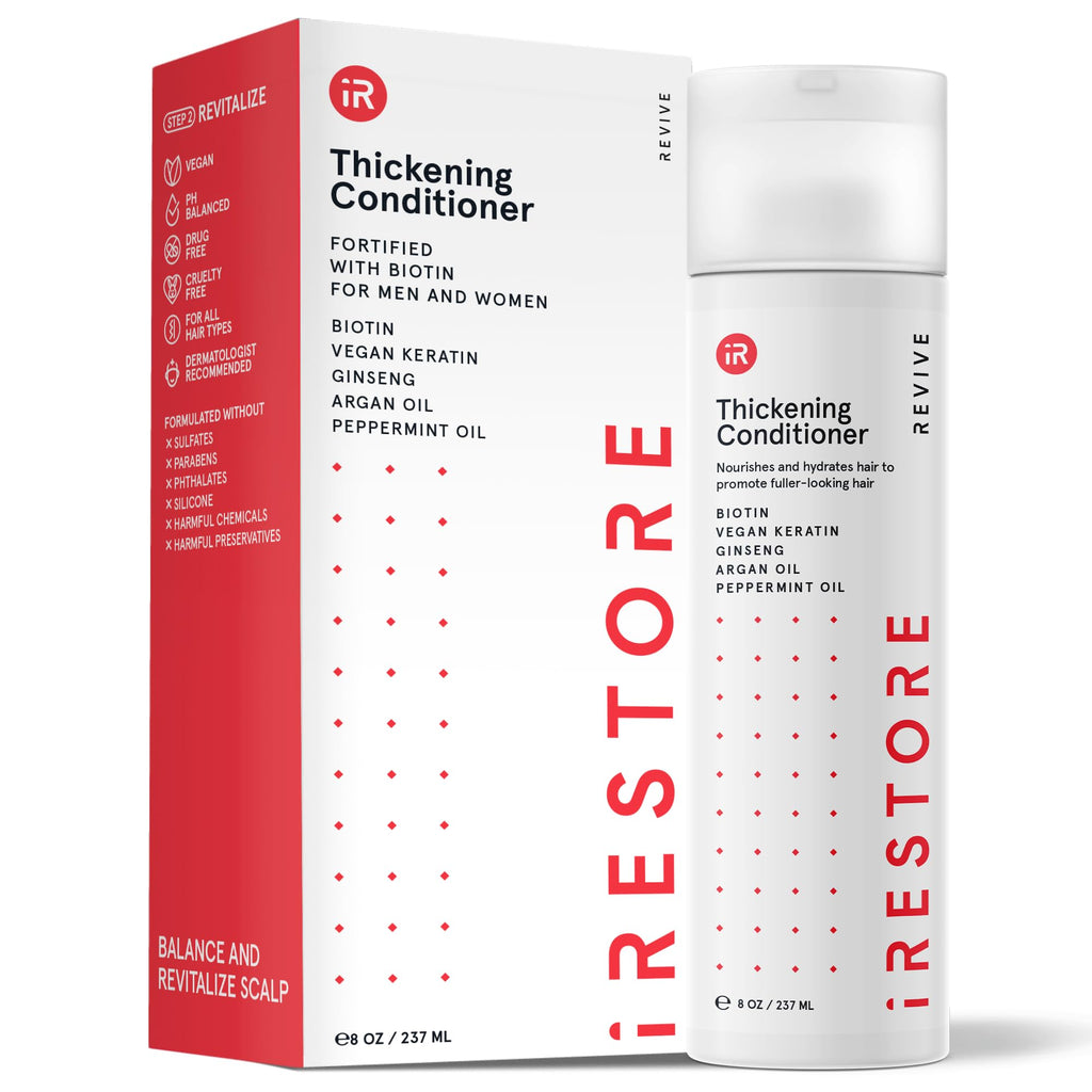 iRestore Biotin Hair Conditioner for Damaged Dry Hair – Volumizing & Strengthening for Fine Hair