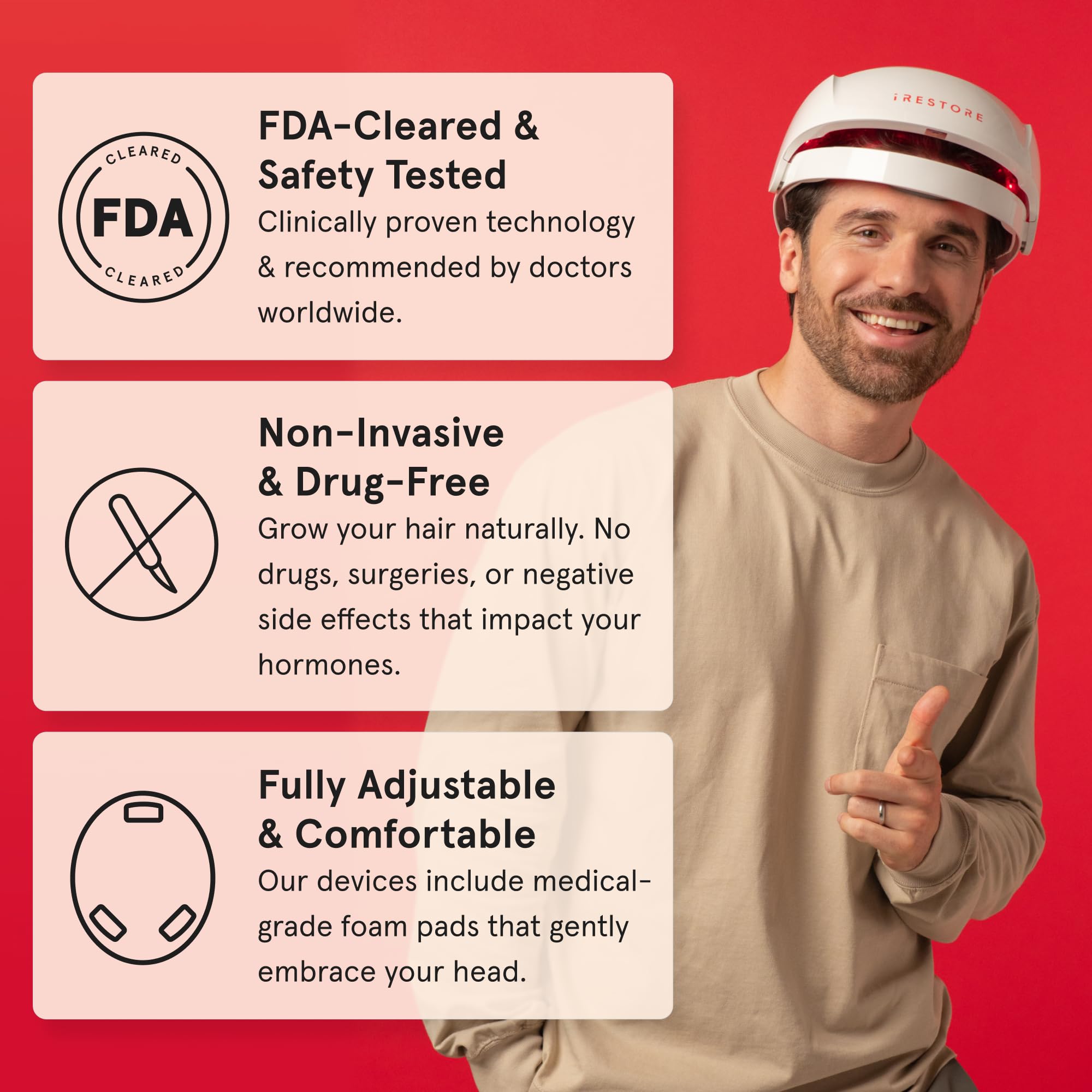 iRestore Essential Laser Hair Growth System – FDA-Cleared Hair Loss & Thinning Treatment for Men & Women