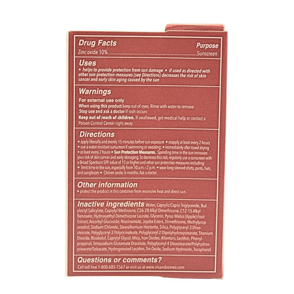 IRIS&ROMEO Mini Weekend Skin SPF 50 | Tinted Mineral Sunscreen with Vitamin C & Niacinamide