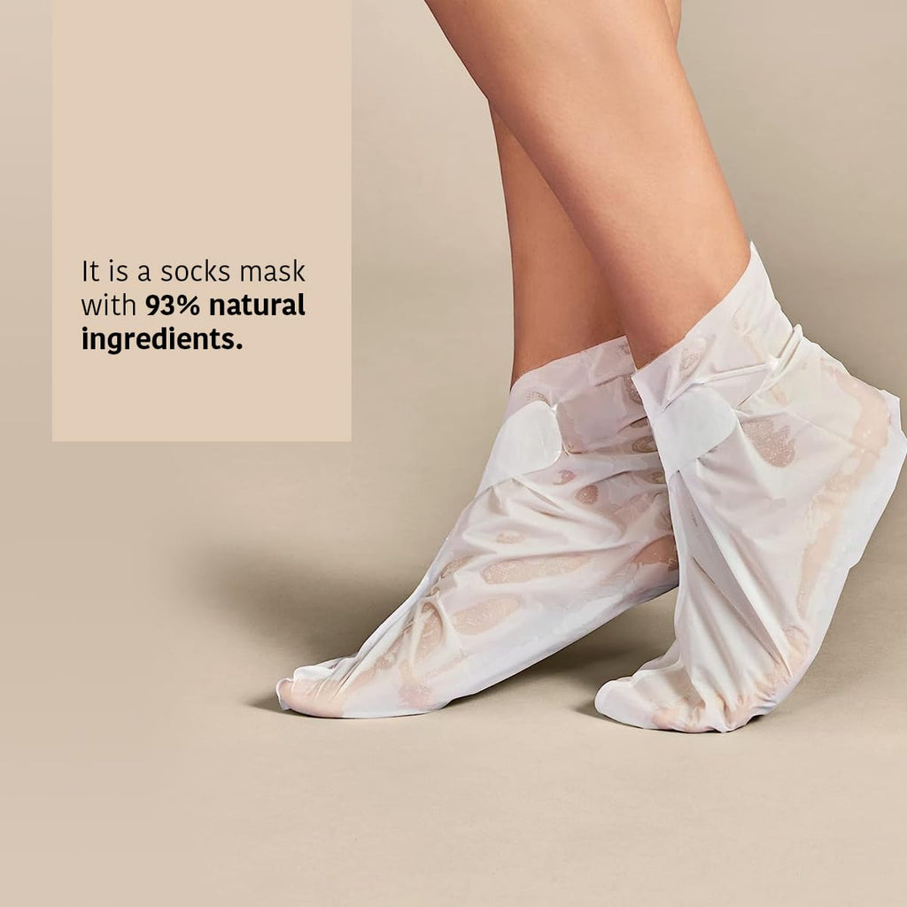 IROHA NATURE Nourishing Foot Mask Socks – Argan & Macadamia Oil, 15 Pairs, 100% Vegan