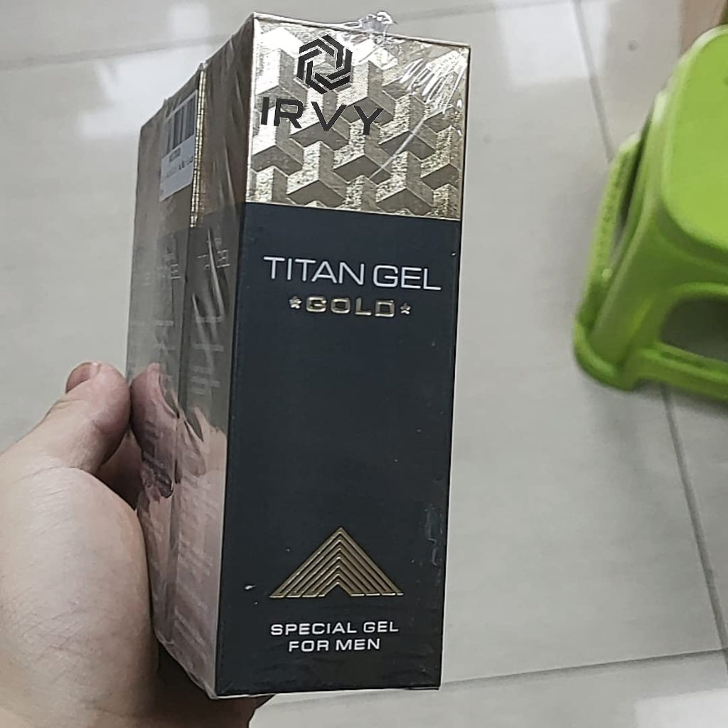 Irvy Titan Gel Gold for Men Original - Pack of 3