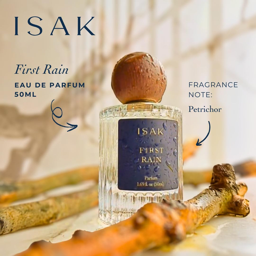 ISAK Petrichor Perfume | First Rain Summer 23 – Unisex Long-Lasting Eau de Parfum (50ml)