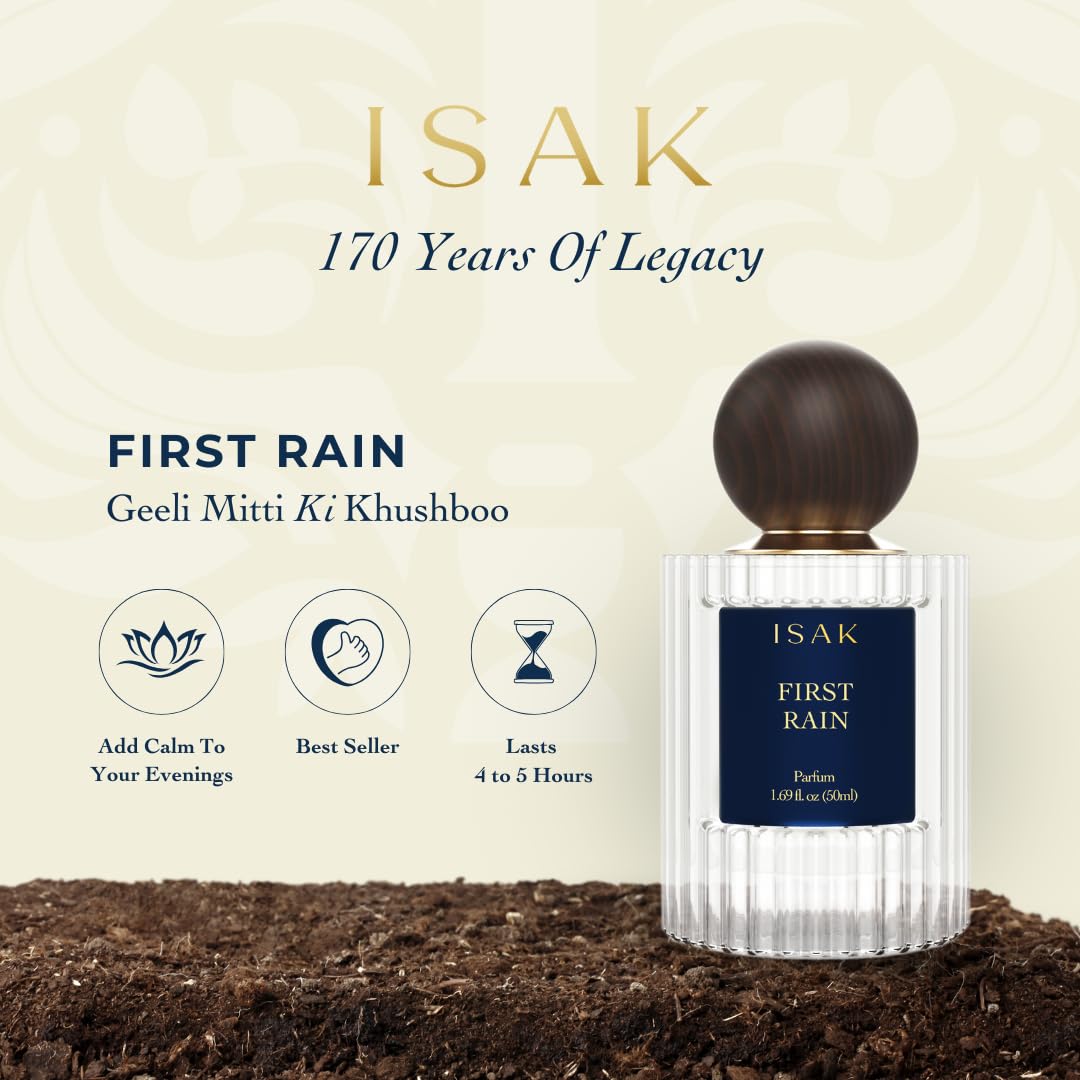 ISAK Petrichor Perfume | First Rain Summer 23 – Unisex Long-Lasting Eau de Parfum (50ml)