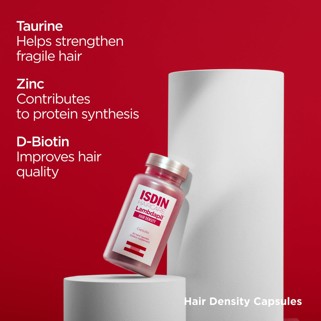 ISDIN Lambdapil Hair Density Capsules – Hair Thickening Vitamins (180 capsules) | 3-Month Supply