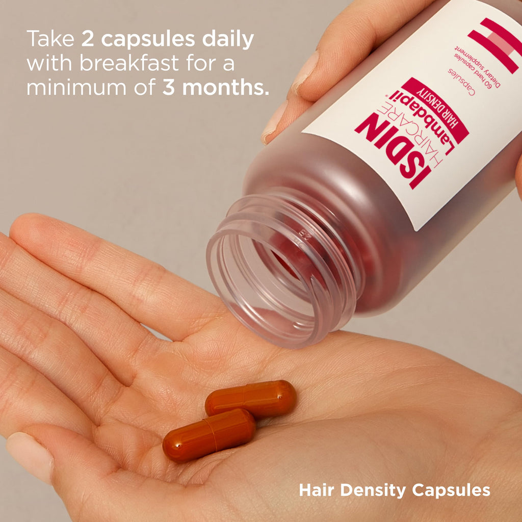 ISDIN Lambdapil Hair Density Capsules – Hair Thickening Vitamins (180 capsules) | 3-Month Supply