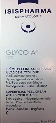 IsisPharma Glyco-A 12% Glycolic Acid Skin Peel Cream – Anti-Aging, Wrinkles & Dark Spots, 30 ml