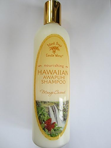 Island Soap & Candle Works Awapuhi Mango Coconut Shampoo – 12 oz Moisturizing Hawaiian Shampoo