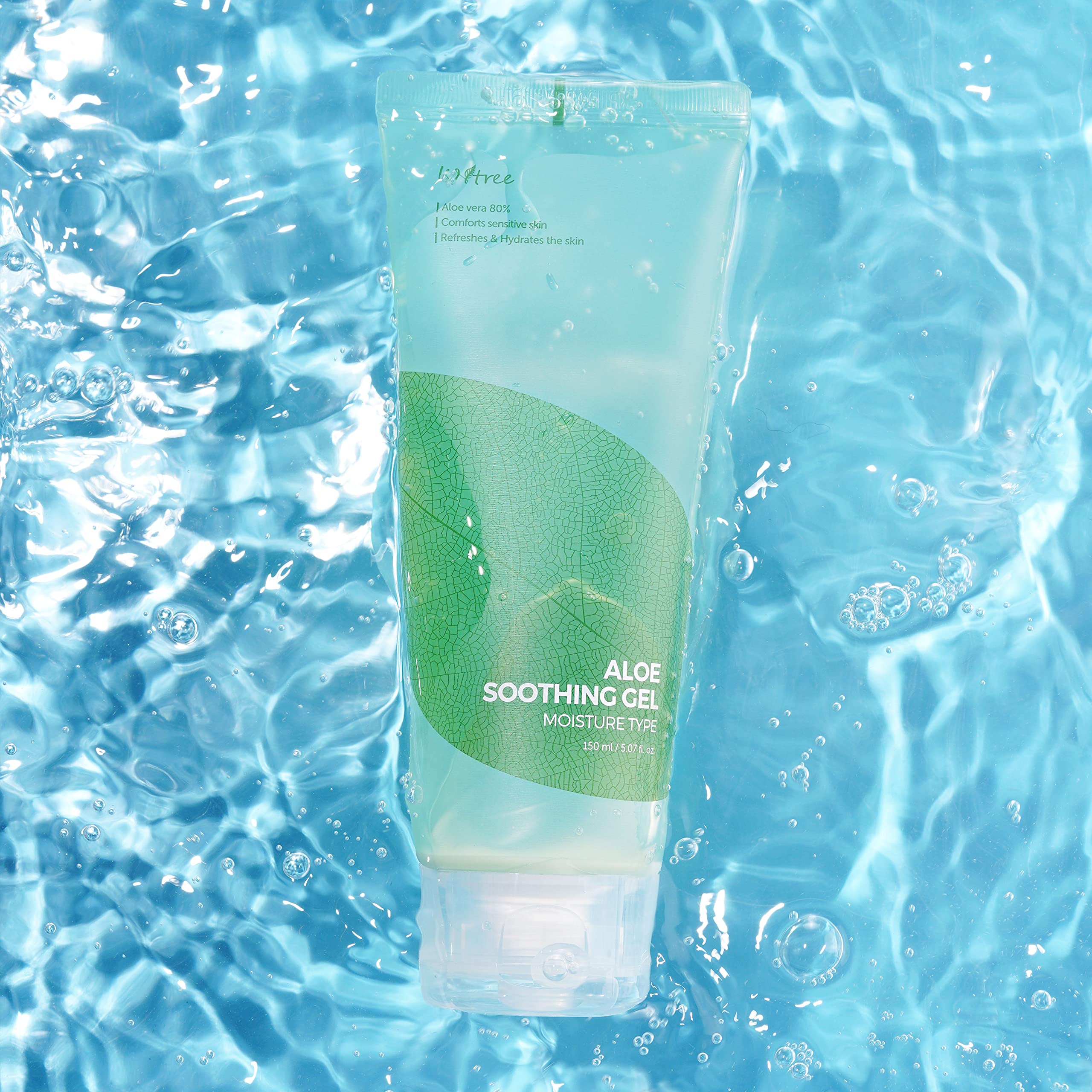 IsNtree Aloe Soothing Gel 150ml | 80% Aloe Vera for Sensitive Skin, Hydration & Refreshment