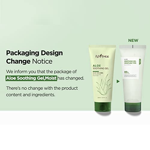 IsNtree Aloe Soothing Gel 150ml | 80% Aloe Vera for Sensitive Skin, Hydration & Refreshment
