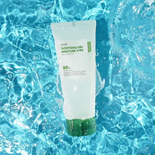 IsNtree Aloe Soothing Gel 150ml | 80% Aloe Vera for Sensitive Skin, Hydration & Refreshment