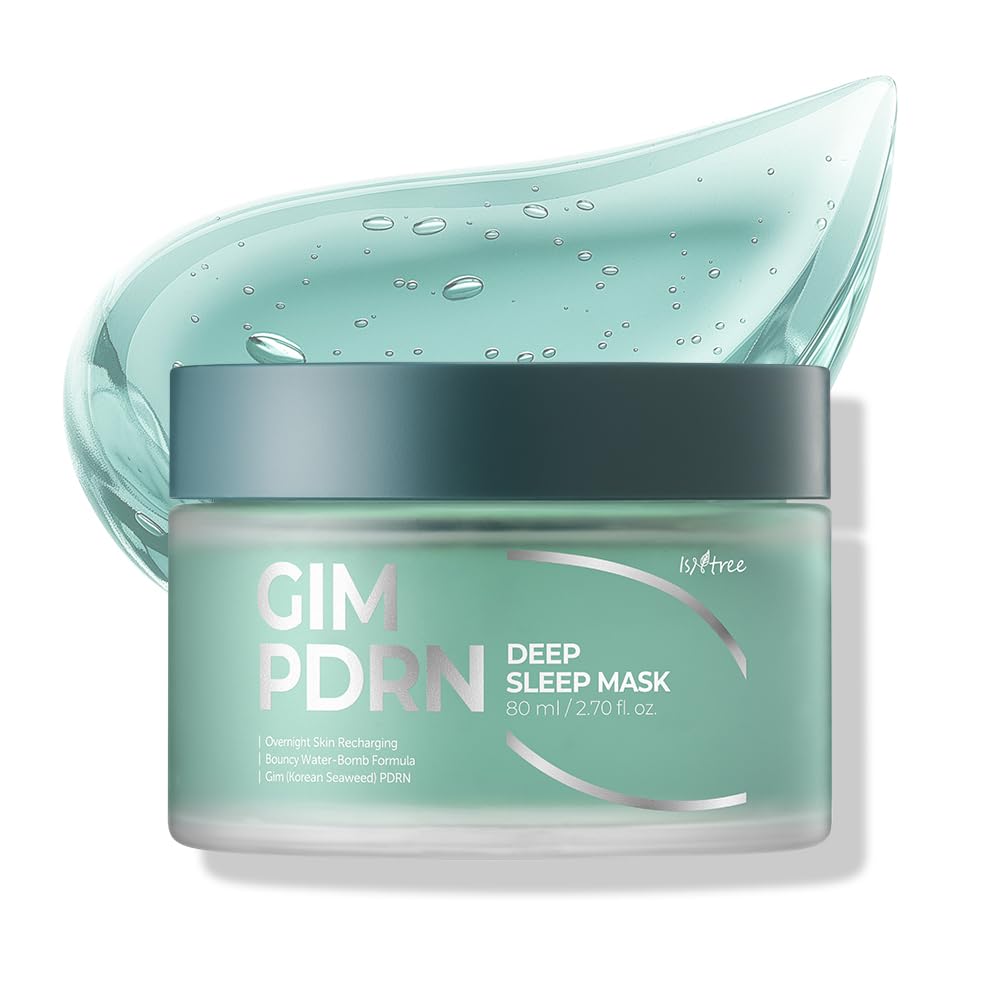 IsNtree Gim PDRN Deep Sleep Mask 80ml – Seaweed PDRN Night Gel for Hydration & Skin Bounce