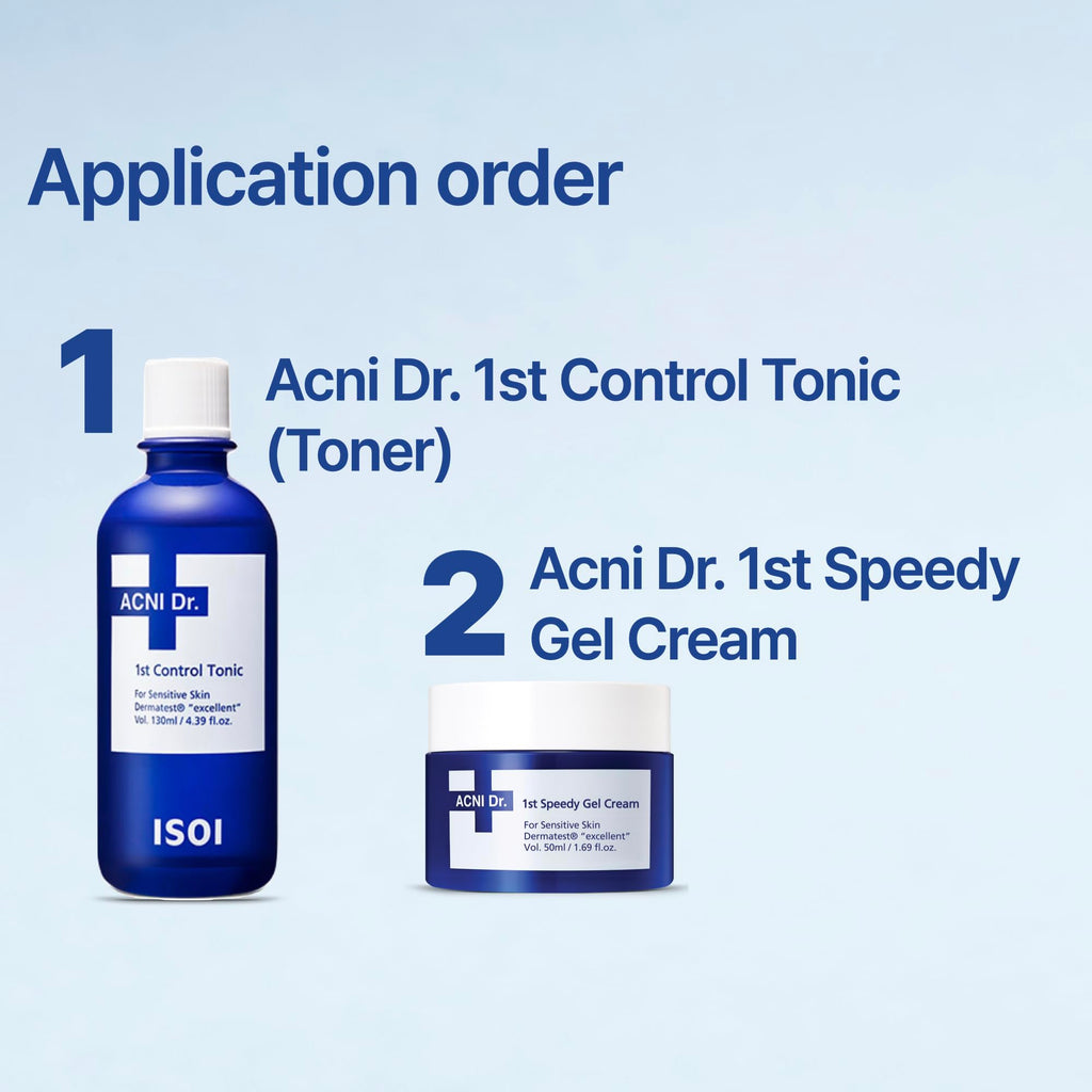 ISOI ACNI Dr. 1st Speedy Gel Cream – Oil-Free Hydrating Gel for Oily & Sensitive Skin (50ml)