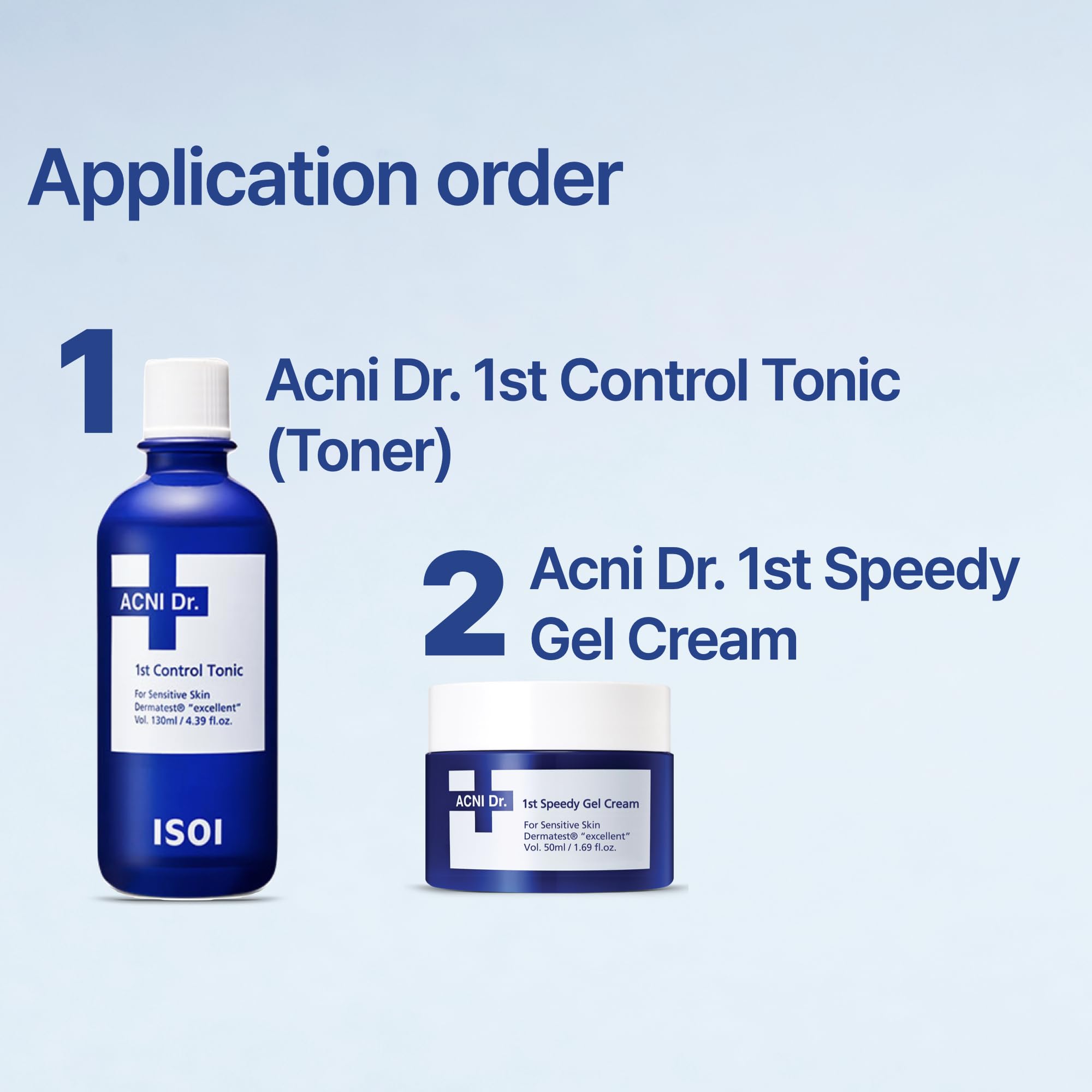 ISOI ACNI Dr. 1st Speedy Gel Cream – Oil-Free Hydrating Gel for Oily & Sensitive Skin (50ml)