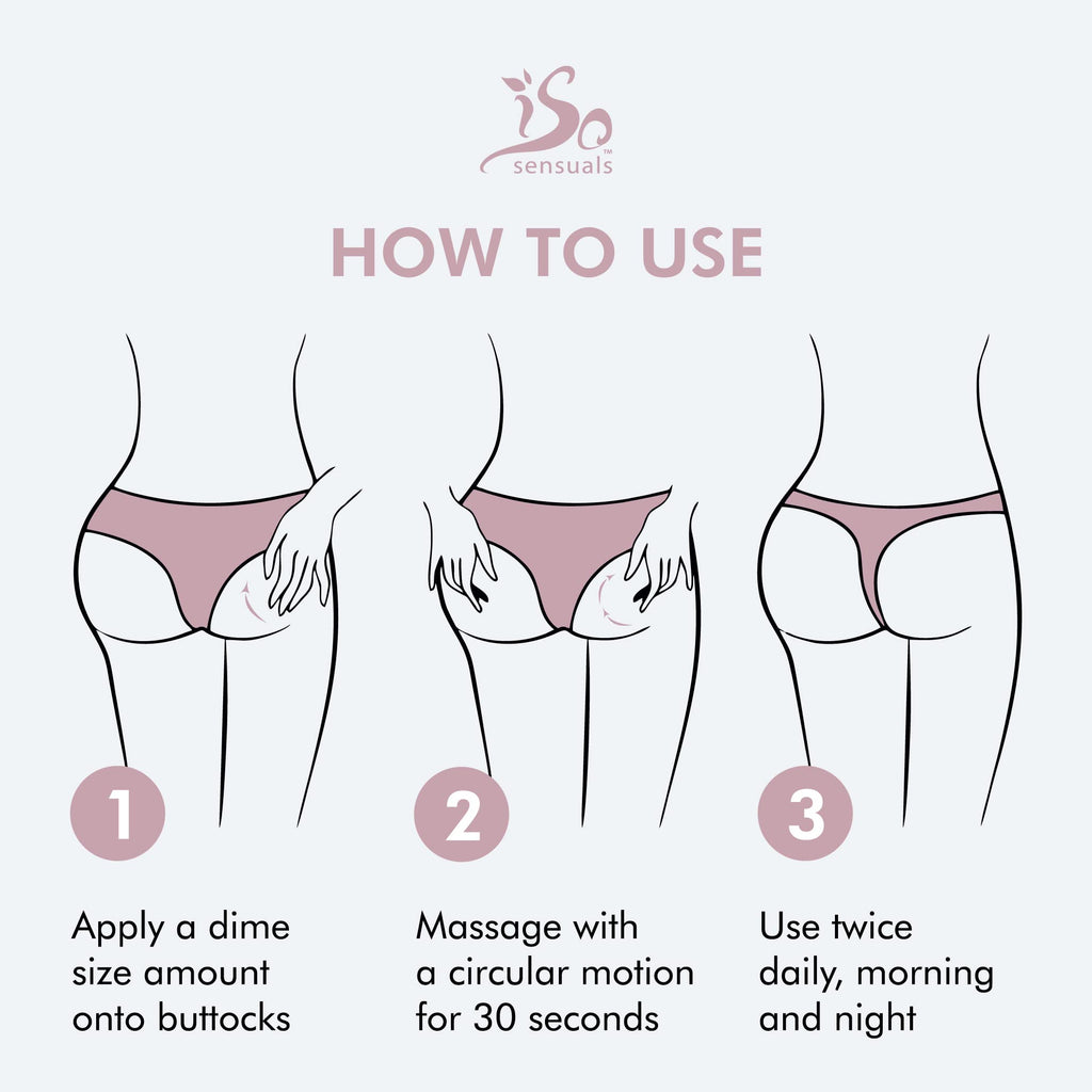 IsoSensuals CURVE Butt Enhancement Cream – Natural Growth & Fuller Curves for Women & Men | 2 Month Supply