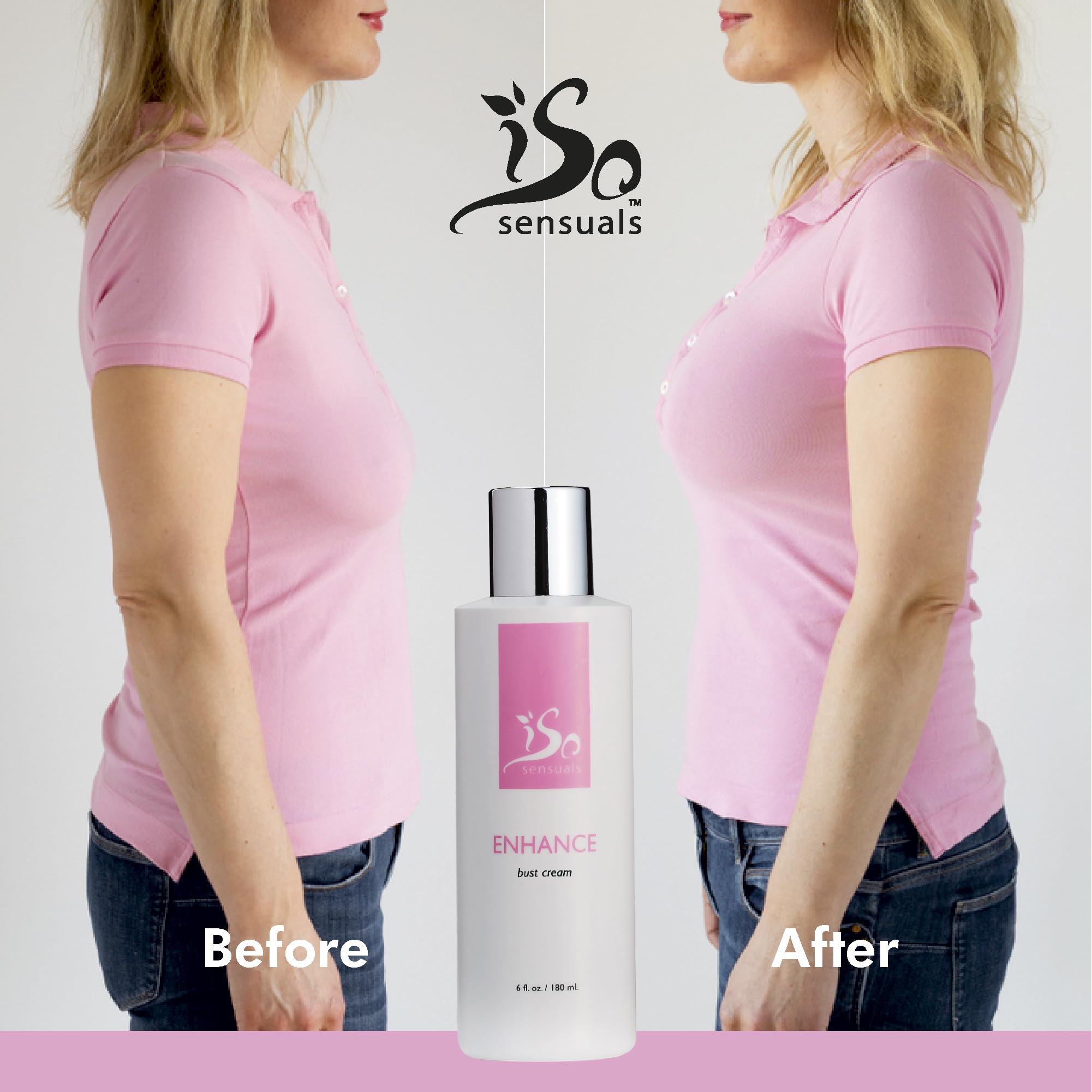 IsoSensuals ENHANCE – Rapid-Action Breast Cream for Lift, Firming & Potential Fullness – 2-Month Supply