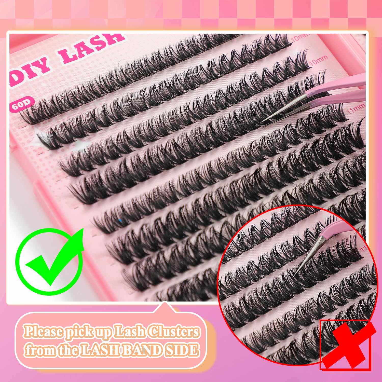 ISTGIFT Lash Clusters Kit | 560 Pcs 9-16mm D Curl Fluffy Wispy Extensions