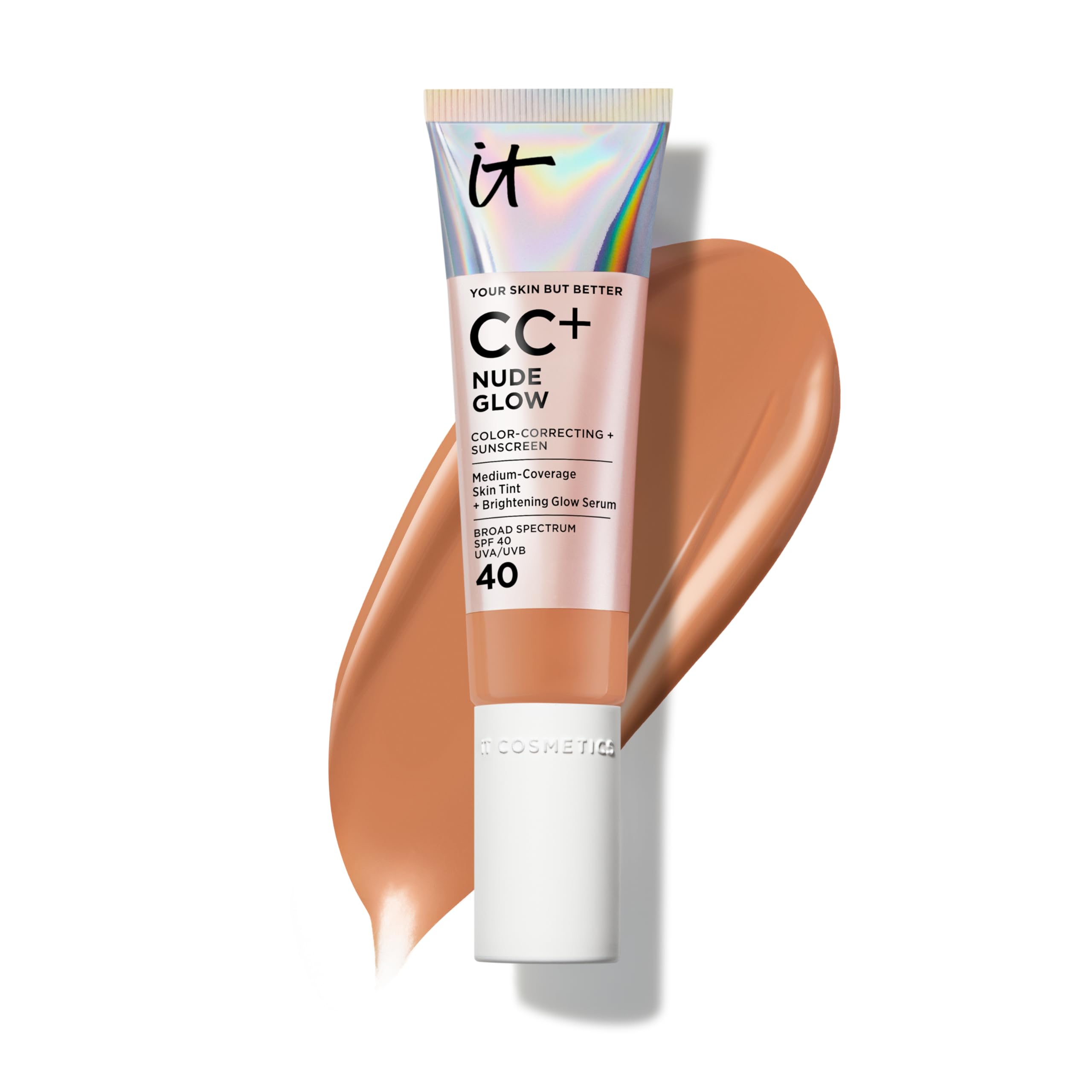 IT Cosmetics CC+ Nude Glow Rich Cool – Medium Coverage Foundation SPF 40