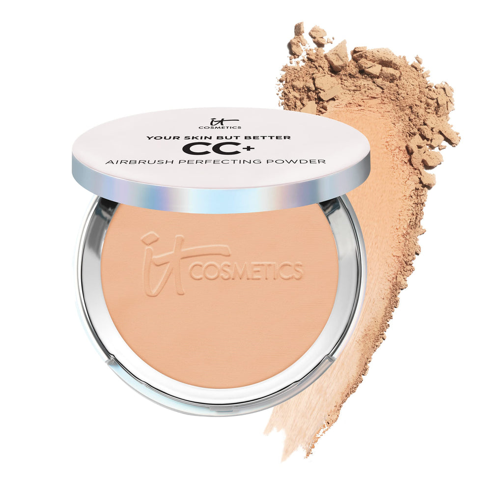 IT Cosmetics CC+ Airbrush Perfecting Powder Foundation (Medium) - Sheer to Full Coverage