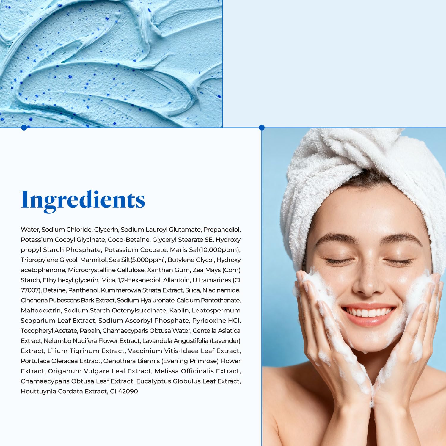 it:fu Deep Pore 2-in-1 Exfoliating Cleanser | Korean Hydrating Face Cleanser with Dead Sea Minerals & Enzyme Peel