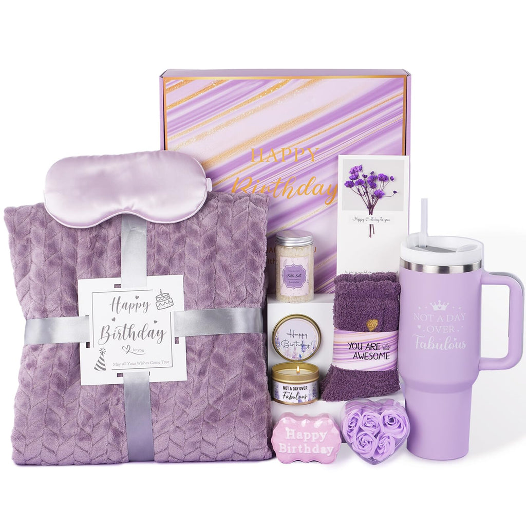 Ithmahco Birthday Gift Basket for Women – Spa Bath Set & Self-Care Gifts