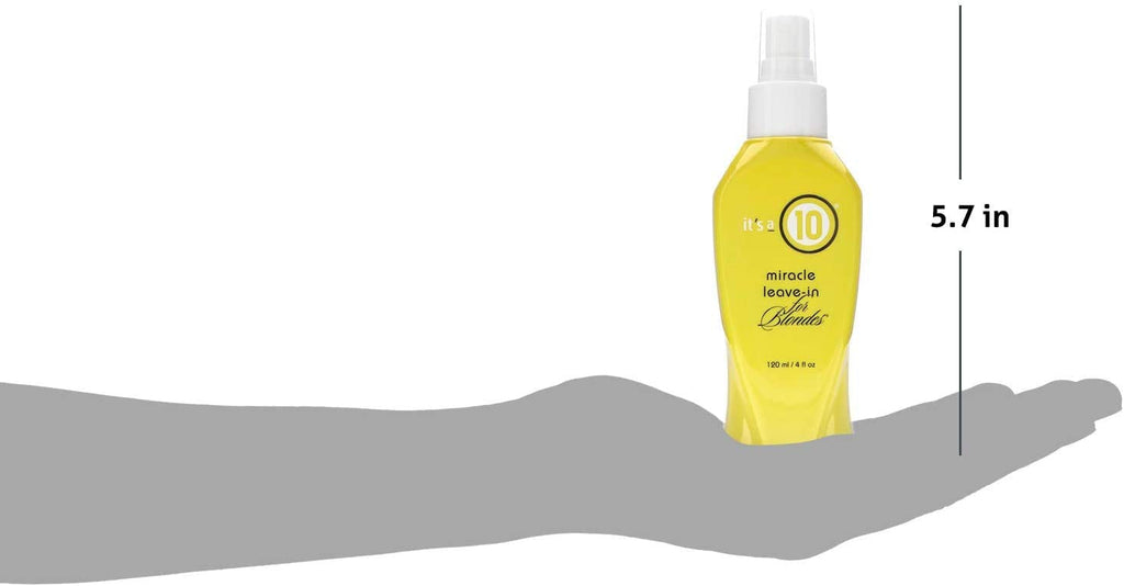 it's a 10 Haircare Miracle Leave-In Conditioner for Blondes 4 oz (Pack of 5)
