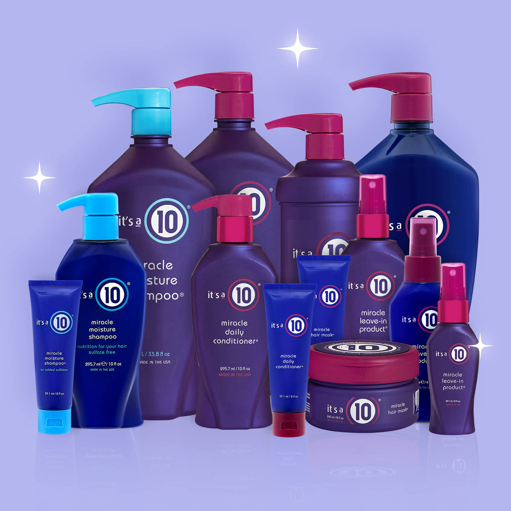 It's a 10 Haircare Miracle Leave-In – 2 fl oz x 2 Pack | Detangle, Hydrate, Shine