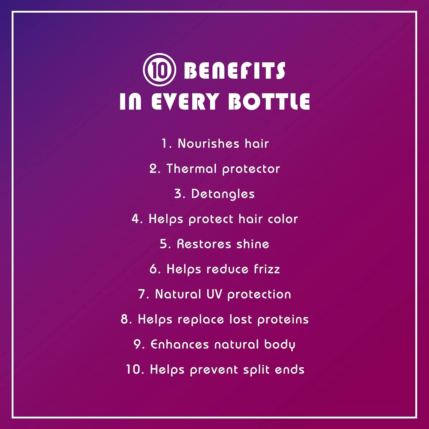 It's a 10 Haircare Miracle Leave-In – 10 fl oz | Detangle, Frizz Control & UV Protection