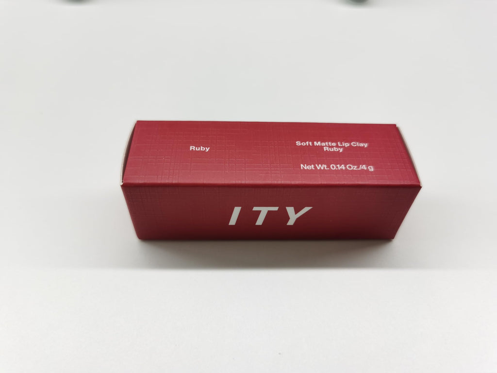 ITY Velvet Matte Lip Stain Mousse - Ruby Red Lip Clay, Conceals Lip Lines, Rich Pigment, 0.14 oz