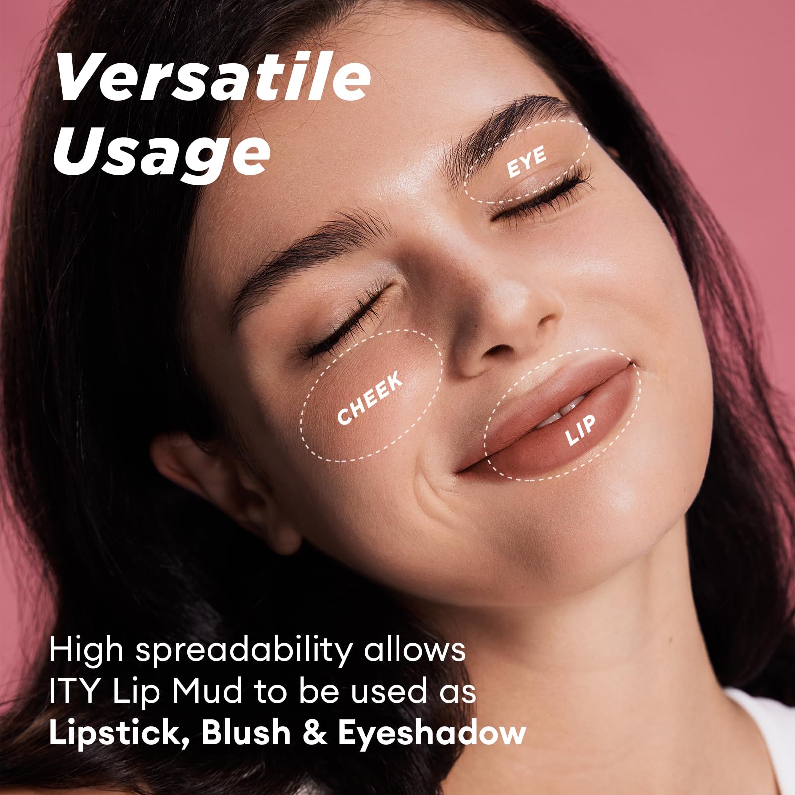 ITY Velvet Matte Lip Stain Mousse – Nude Petal Lip Tint, Conceals Lip Lines, Rich Pigment, 0.14 oz