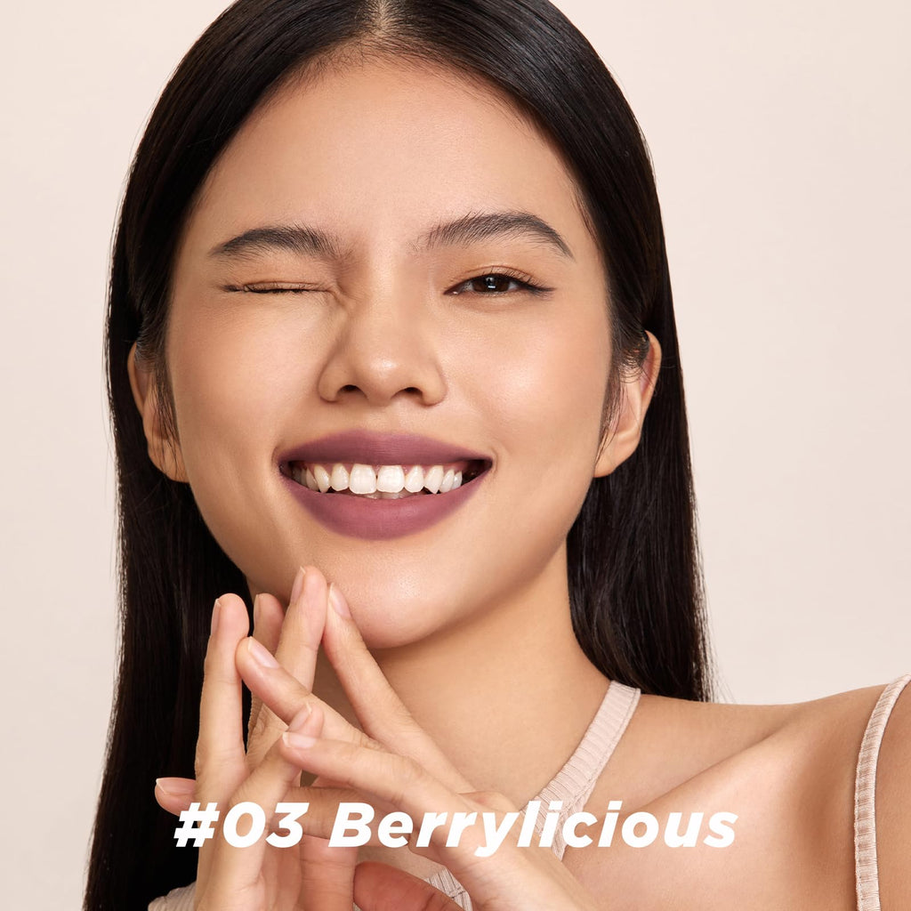 ITY Velvet Matte Lip Stain Mousse Lip Clay Berrylicious – Rich Pigment, Matte Finish, 0.14 oz
