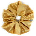 Iuptown Chic Jumbo Satin Scrunchies – Oversized Gold Hair Ties for Women & Girls