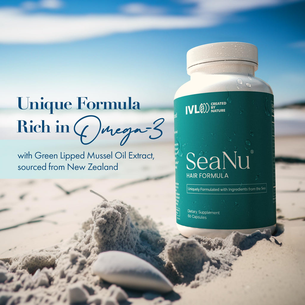 IVL SeaNu Hair Vitamins Supplements – Hair Strength, Growth & Fullness – 6 Pack