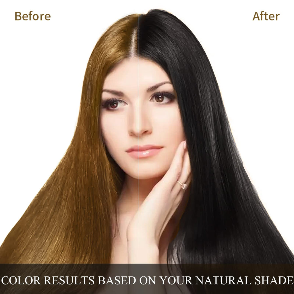 Ivnil Augeo Instant Hair Color Shampoo 3-in-1 for Men and Women – Black, 500ML