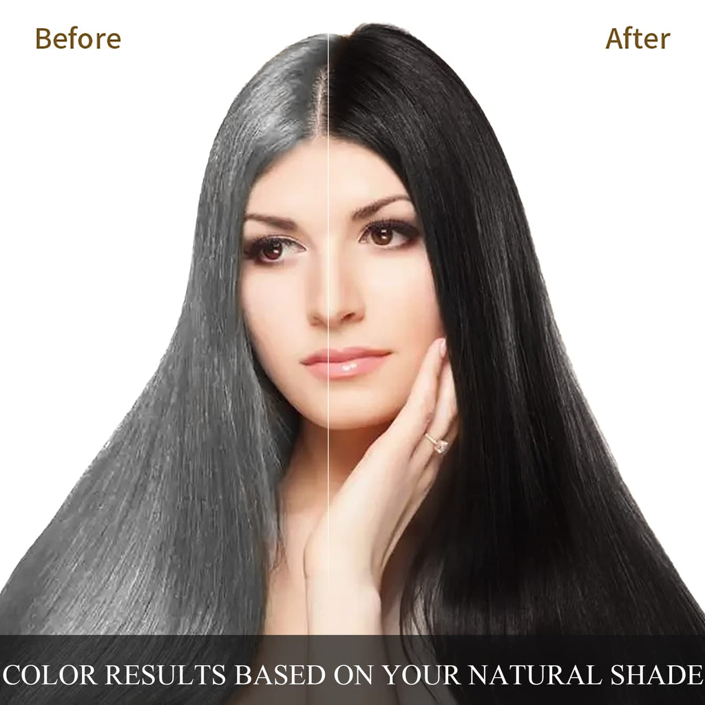 Ivnil Augeo Instant Hair Color Shampoo 3-in-1 for Men and Women – Black, 500ML