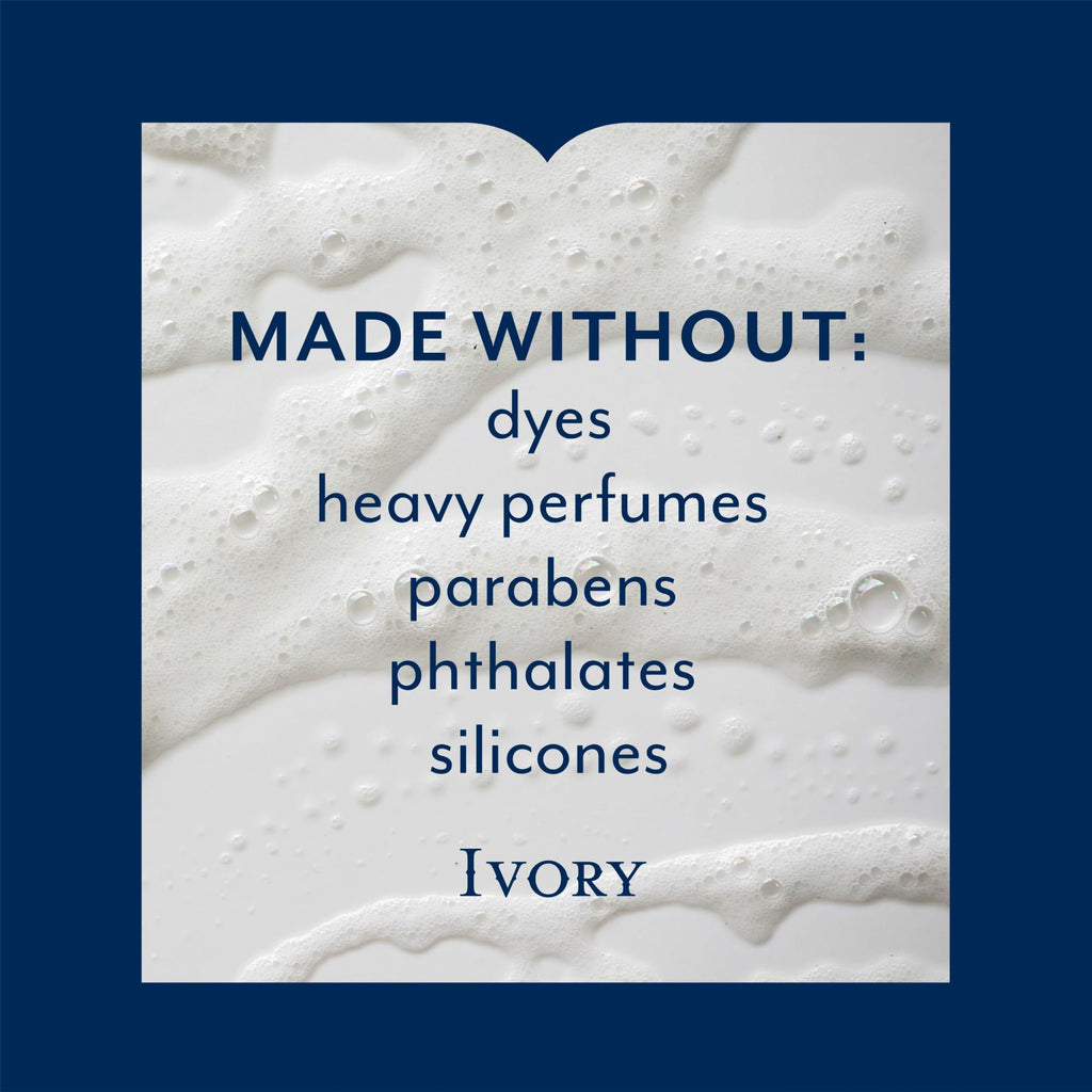 Ivory Body Wash Original – 12 oz (Pack of 3) | Dye-Free, Plant-Based Clean
