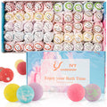 IvyWorkshop Bath Bombs Gift Set — 50 Pcs, 10 Scents, Natural Handmade Bubble Bath