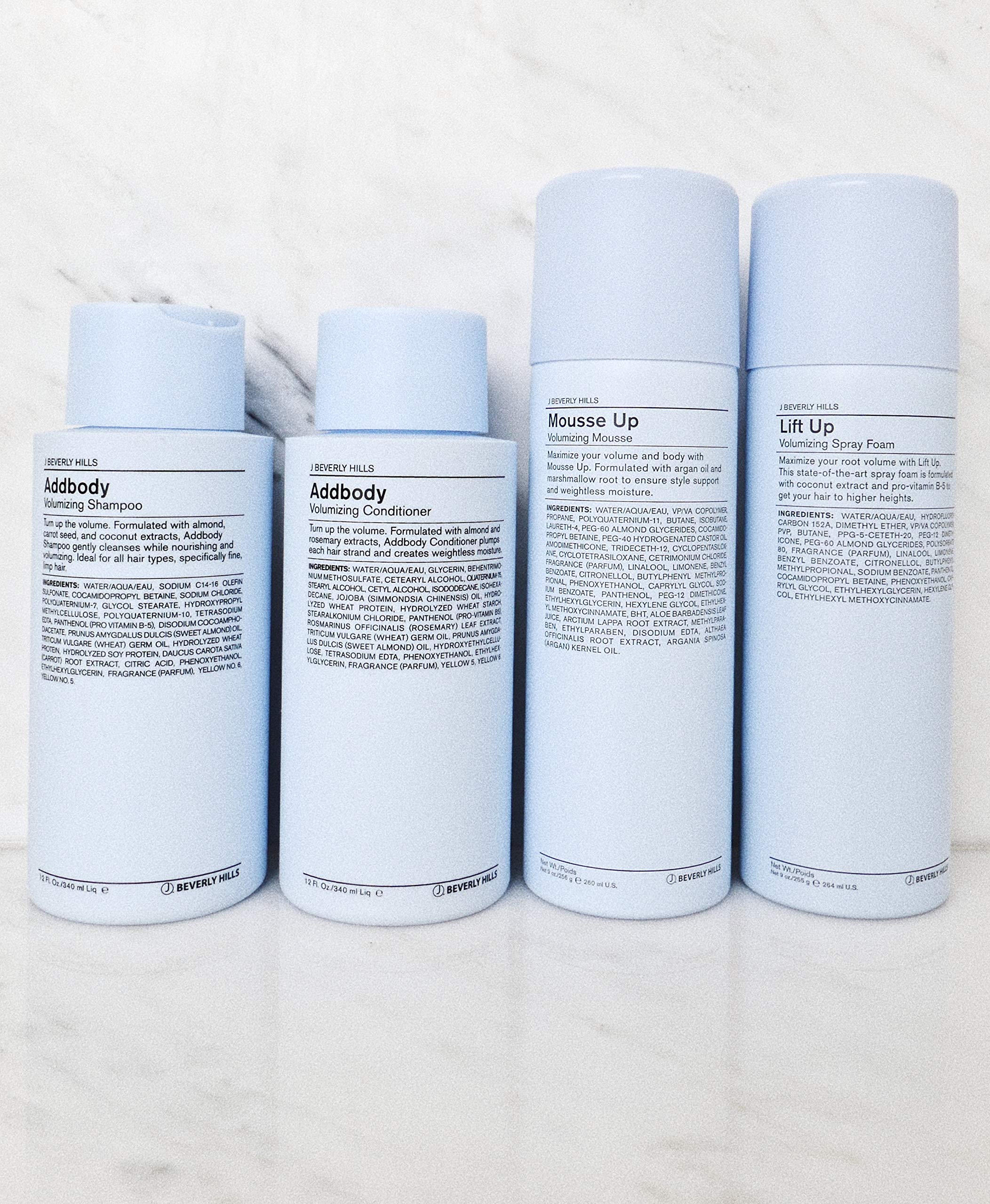 J Beverly Hills Blue Addbody Volumizing Shampoo with Vitamin E Oil – 12 oz