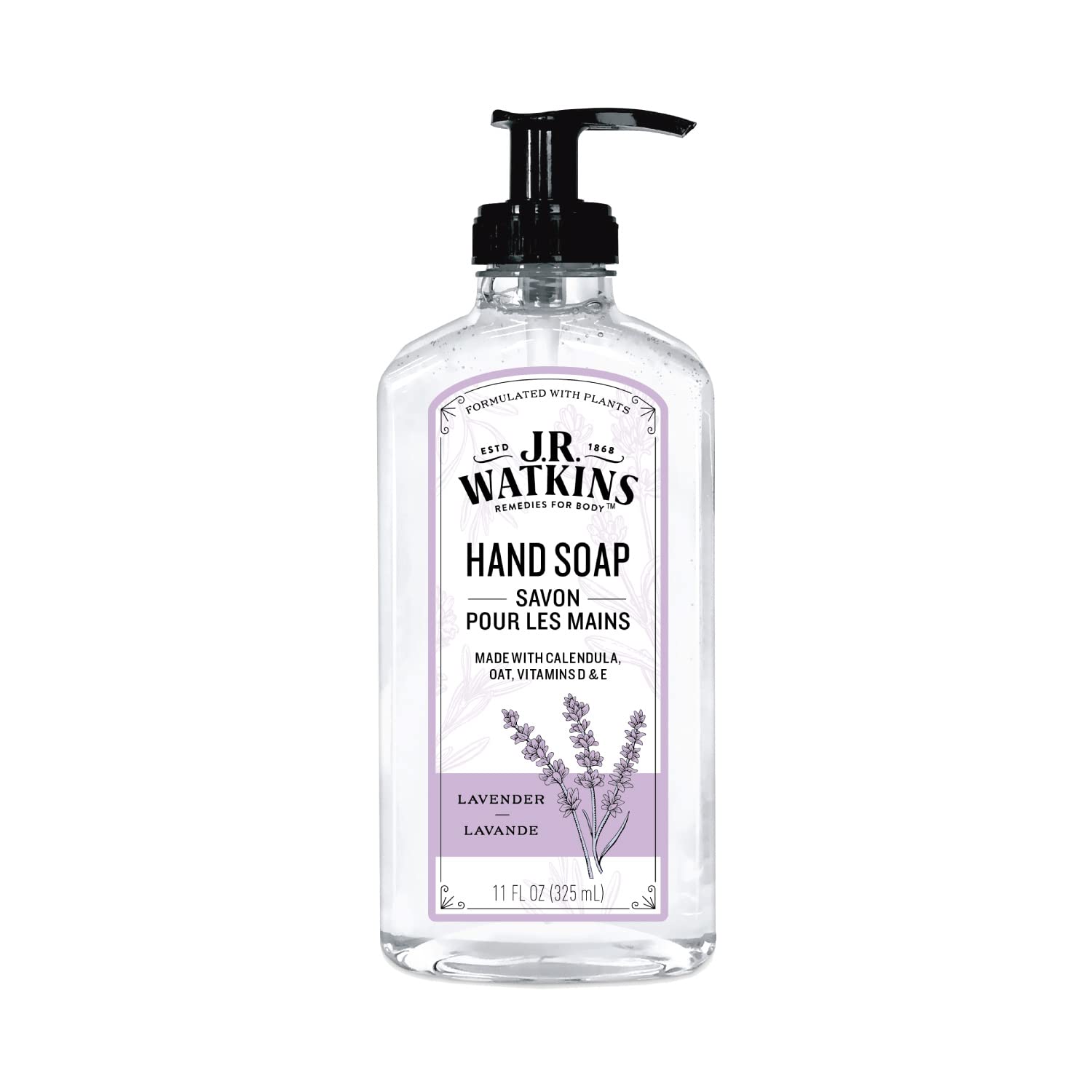 J.R. Watkins WT Lavender Hand Soap | 10.8 oz Hand Wash